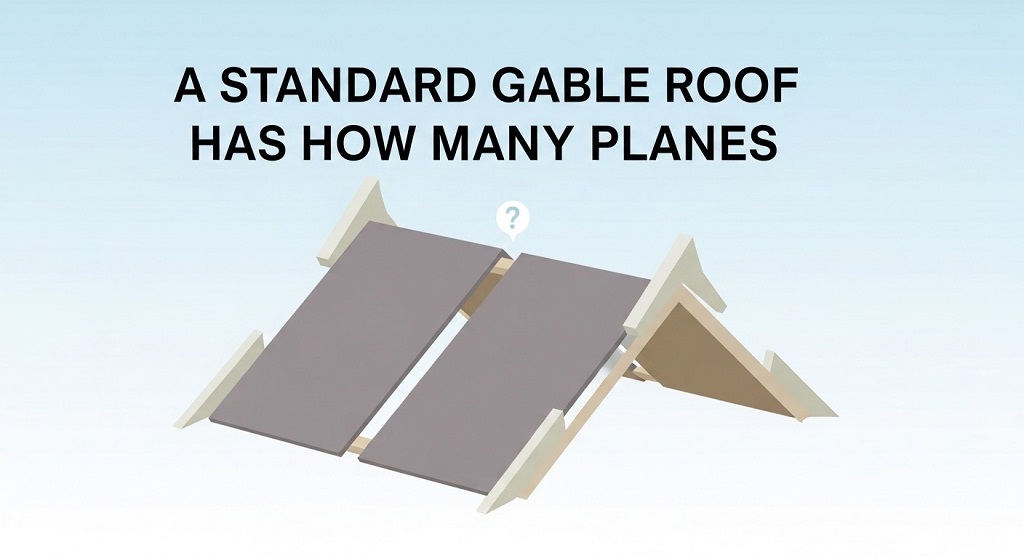 How many planes does a basic gable roof have