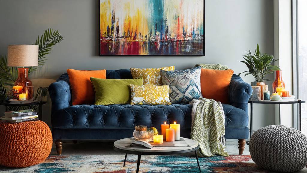 Awesome Colour Combination for Living Room